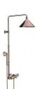 AXOR-HG-AXOR-Showers-Front-Showerpipe-mit-Thermostat-und-Kopfbrause-240-2jet-Polished-Red-Gold-26020300 gallery number 1